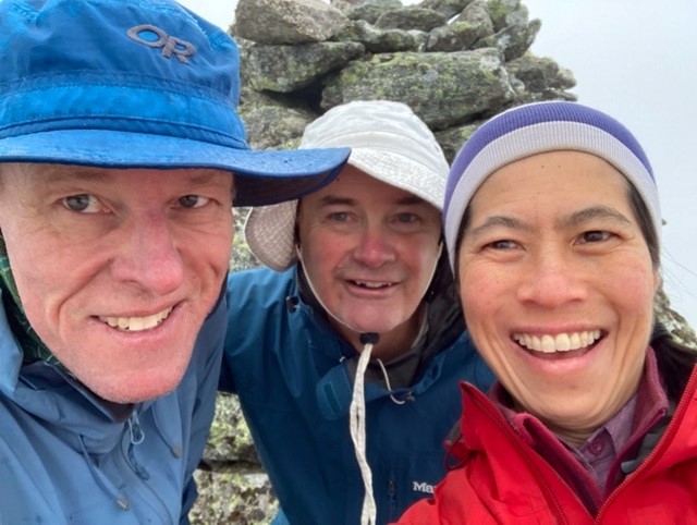 Mt Gudgenby selfie - Dave, Keith and Enmoore